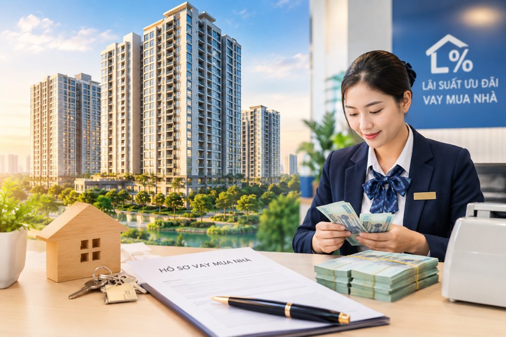 Các ngân hàng đẩy mạnh chương trình vay mua nhà với lãi suất ưu đãi, thời hạn vay dài và tỷ lệ cho vay cao nhằm thu hút khách hàng. Các ngân hàng đẩy mạnh chương trình vay mua nhà với lãi suất ưu đãi, thời hạn vay dài và tỷ lệ cho vay cao nhằm thu hút khách hàng.