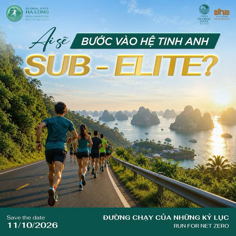 Giải Global Gate Halong ESG++ Marathon 2026 gồm 3 cự ly: 21km, 10km và 3km. Các cung đường được thiết kế trong không gian Khu đô thị Vinhomes Global Gate Hạ Long giúp vận động viên vừa thi đấu, vừa trải nghiệm không gian mới của Hạ Long Giải Global Gate Halong ESG++ Marathon 2026 gồm 3 cự ly: 21km, 10km và 3km. Các cung đường được thiết kế trong không gian Khu đô thị Vinhomes Global Gate Hạ Long giúp vận động viên vừa thi đấu, vừa trải nghiệm không gian mới của Hạ Long