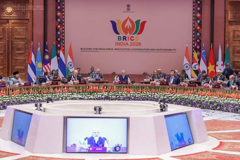 Thủ tướng Ấn Độ Narendra Modi ph&aacute;t biểu khai mạc Hội nghị - Ảnh: chinhphu.vn/Nhật Bắc