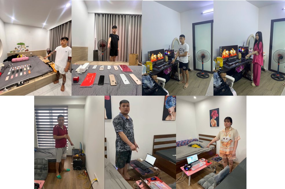 Một số đối tượng trong vụ &aacute;n. Ảnh: C&ocirc;ng an Quảng Ninh cung cấp