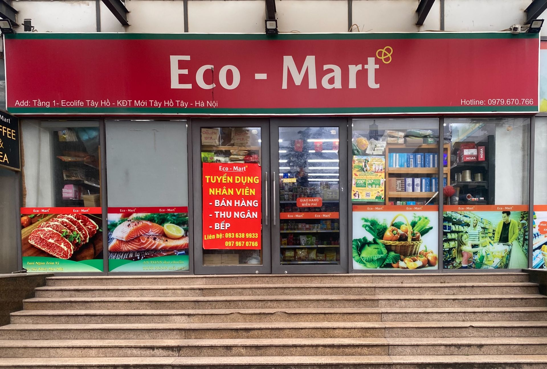 Cơ sở Eco-Mart tại tầng 1 Ecolife T&acirc;y Hồ, KĐT Mới T&acirc;y Hồ T&acirc;y, H&agrave; Nội