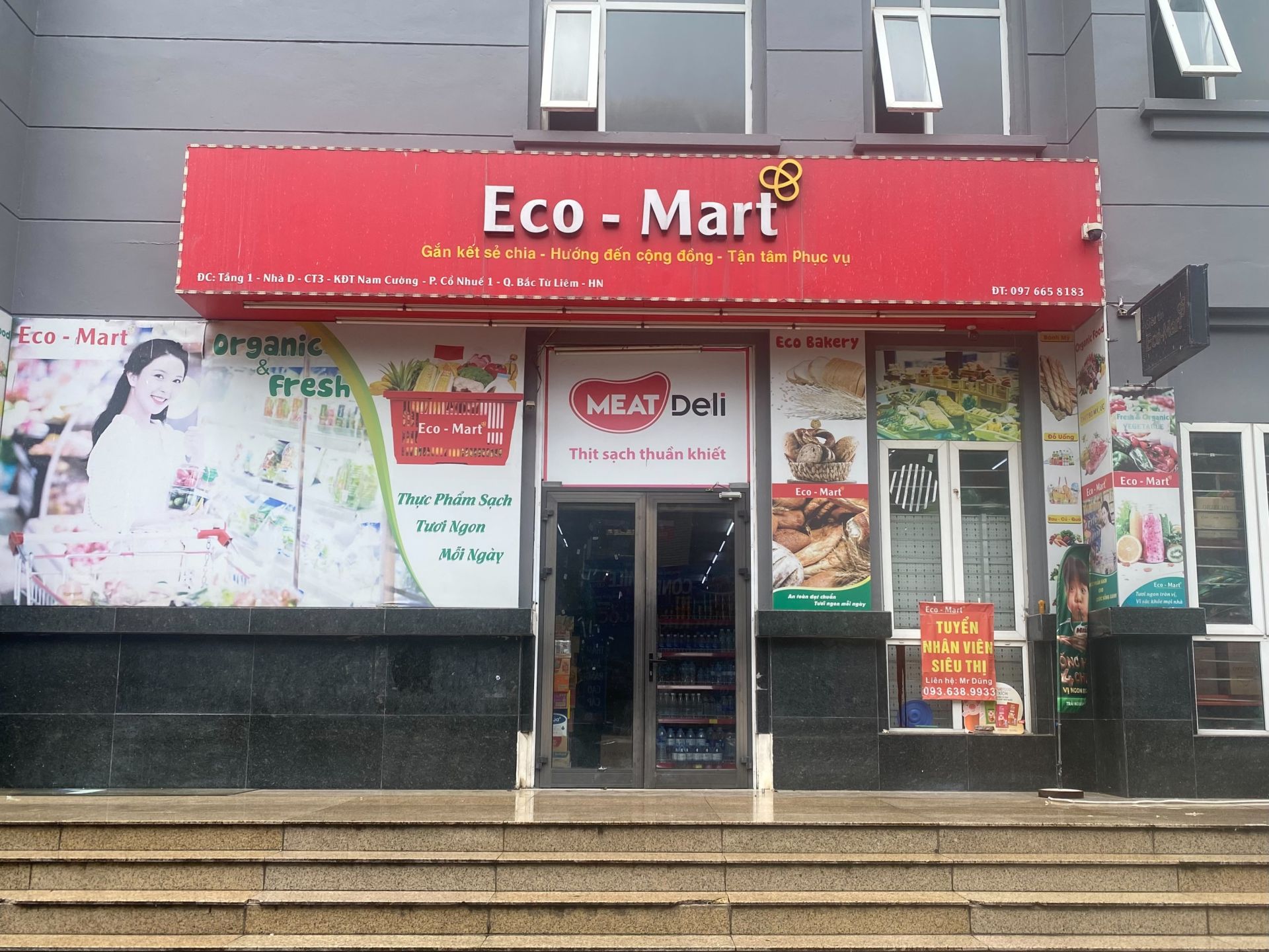 Cơ sở Eco-Mart tầng 1, Nh&agrave; D, KĐT Nam Cường, phường Cổ Nhuế 1, quận Bắc Từ Li&ecirc;m, H&agrave; Nội.
