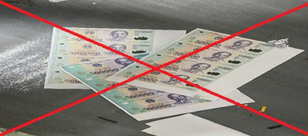 Tiền giả mệnh giá 500.000 đồng được Cơ quan An ninh điều tra Công an tỉnh Lâm Đồng thu giữ trong quá trình điều tra vụ án. (Ảnh: Công an tỉnh Lâm Đồng) Tiền giả mệnh giá 500.000 đồng được Cơ quan An ninh điều tra Công an tỉnh Lâm Đồng thu giữ trong quá trình điều tra vụ án. (Ảnh: Công an tỉnh Lâm Đồng)