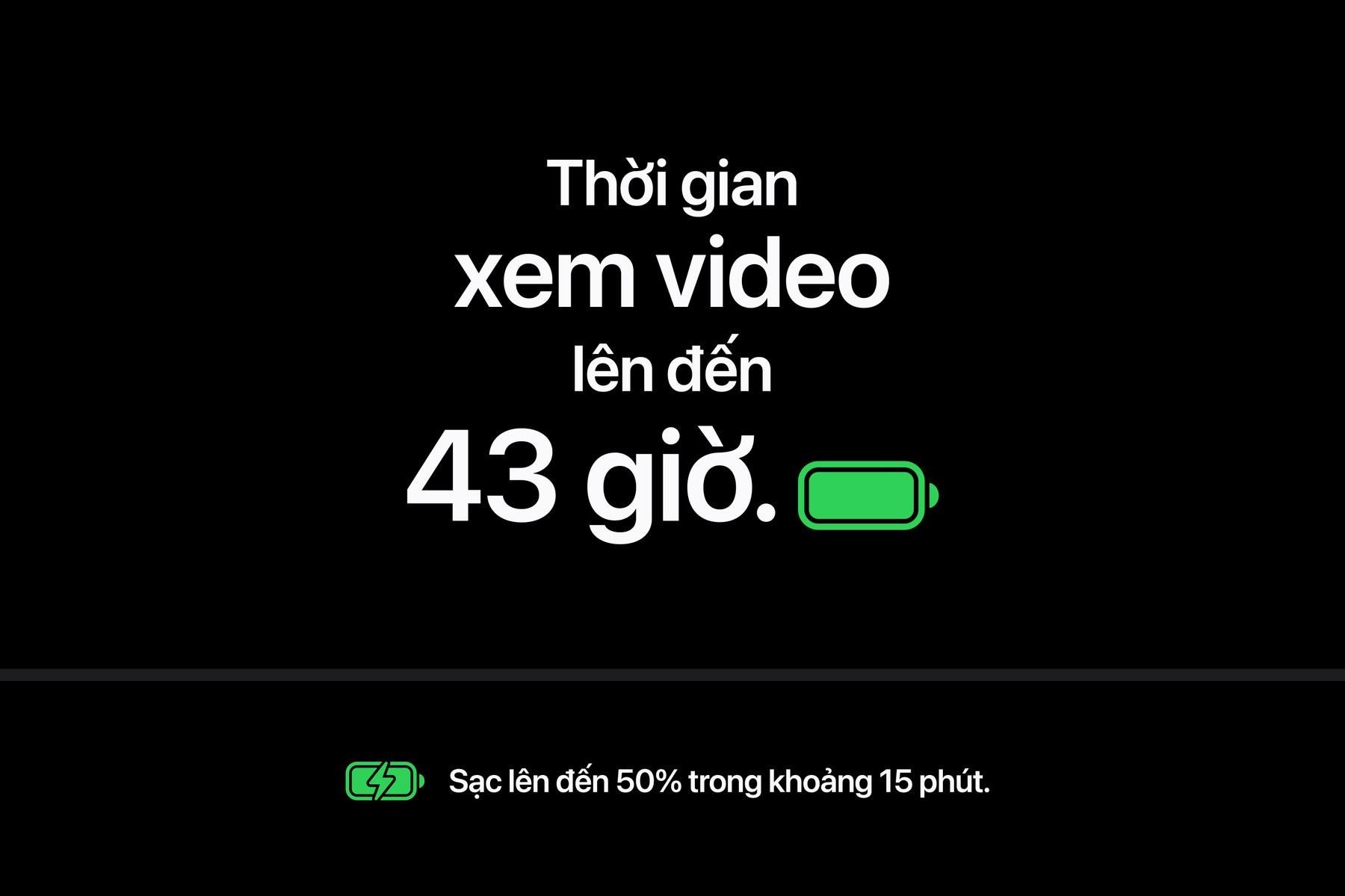 Ảnh giới thiệu pin v&agrave; sạc; thời lượng thực tế c&ograve;n phụ thuộc t&aacute;c vụ v&agrave; điều kiện sử dụng.
