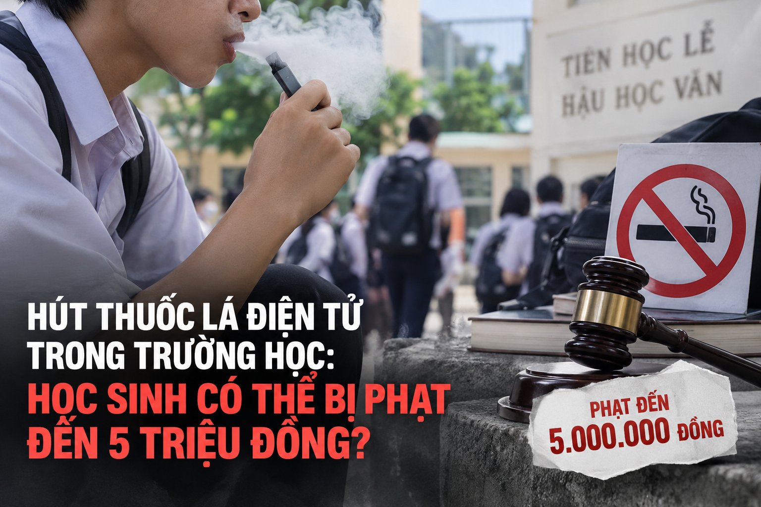 Việc sử dụng thuốc lá điện tử không chỉ tiềm ẩn nguy cơ đối với sức khỏe mà còn có thể kéo theo trách nhiệm pháp lý. (Ảnh minh họa) Việc sử dụng thuốc lá điện tử không chỉ tiềm ẩn nguy cơ đối với sức khỏe mà còn có thể kéo theo trách nhiệm pháp lý. (Ảnh minh họa)