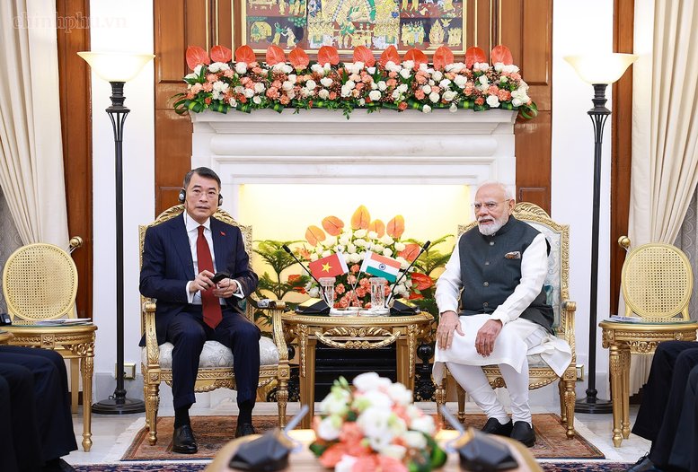 Thủ tướng Lê Minh Hưng hội đàm với Thủ tướng Ấn Độ Narendra Modi - Ảnh: chinhphu.vn/Nhật Bắc Thủ tướng Lê Minh Hưng hội đàm với Thủ tướng Ấn Độ Narendra Modi - Ảnh: chinhphu.vn/Nhật Bắc