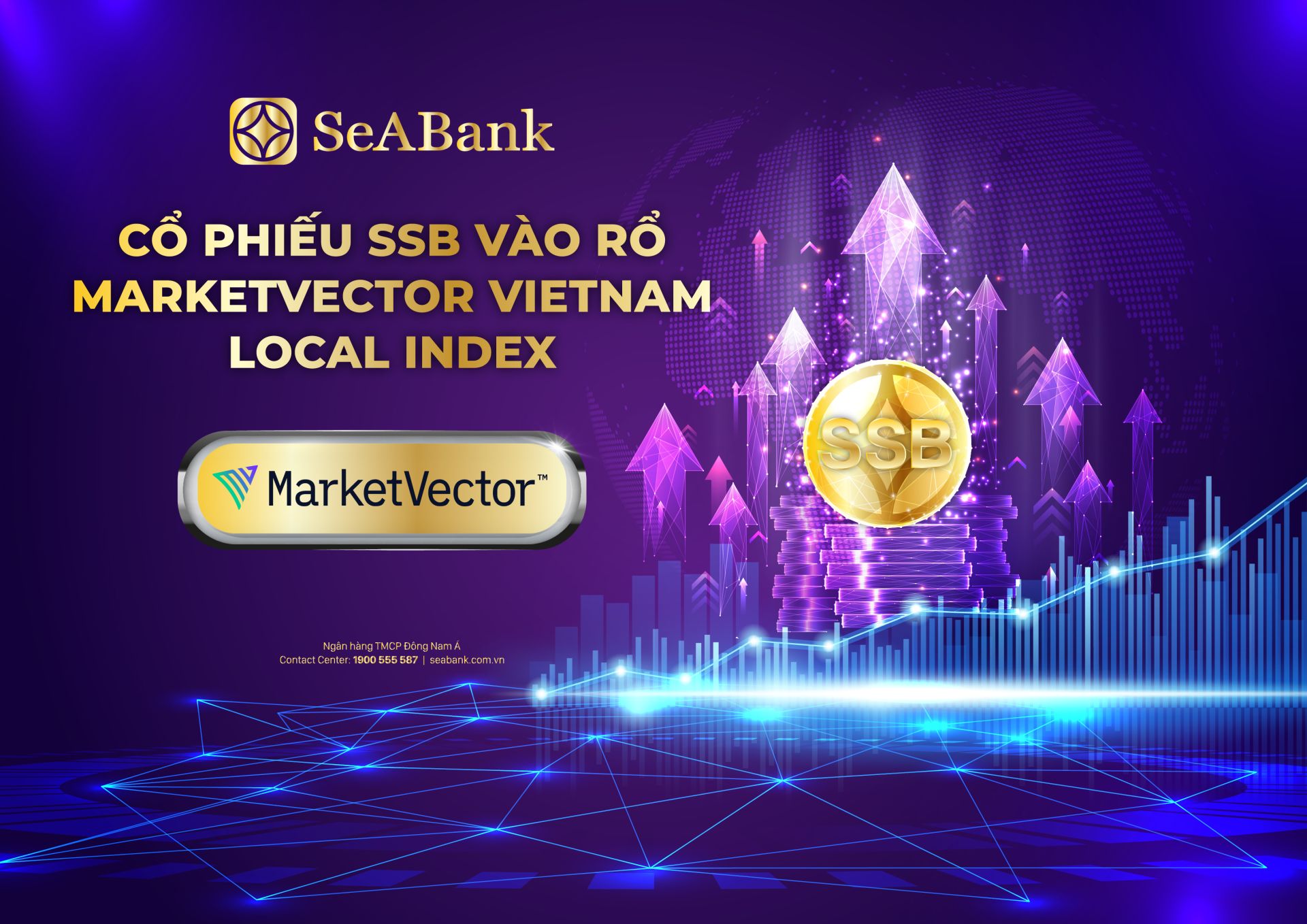 SSB l&agrave; cổ phiếu duy nhất được th&ecirc;m v&agrave;o rổ MarketVector Vietnam Local Index
