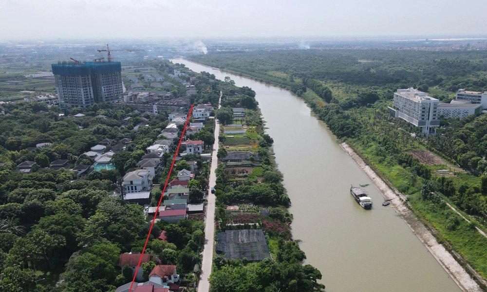 Hệ thống Bắc Hưng Hải nh&igrave;n từ tr&ecirc;n cao
