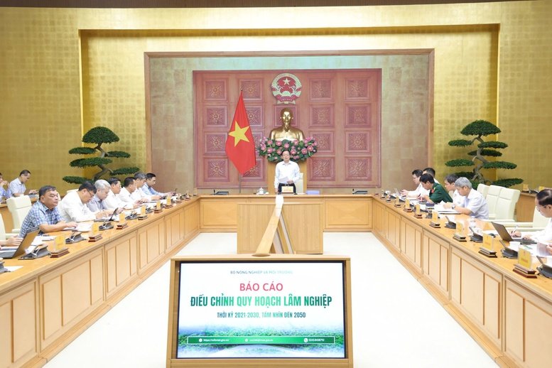 Ph&oacute; Thủ tướng y&ecirc;u cầu Bộ NN&MT b&aacute;m s&aacute;t kết luận của Hội đồng thẩm định, tiếp tục r&agrave; so&aacute;t kỹ dự thảo Quyết định ph&ecirc; duyệt - Ảnh: chinhphu.vn/Gia Huy