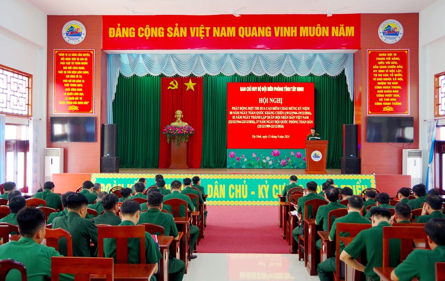 Bộ đội Bi&ecirc;n ph&ograve;ng tỉnh T&acirc;y Ninh ph&aacute;t động đợt thi đua cao điểm &ldquo;80 ng&agrave;y thi đua Quyết thắng - Viết tiếp bản h&ugrave;ng ca&rdquo;