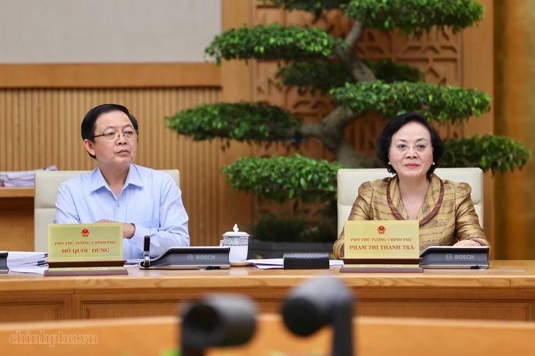 Phó Thủ tướng Phạm Thị Thanh Trà, Phó Thủ tướng Hồ Quốc Dũng tham dự Phiên họp - Ảnh: chinhphu.vn/Nhật Bắc Phó Thủ tướng Phạm Thị Thanh Trà, Phó Thủ tướng Hồ Quốc Dũng tham dự Phiên họp - Ảnh: chinhphu.vn/Nhật Bắc