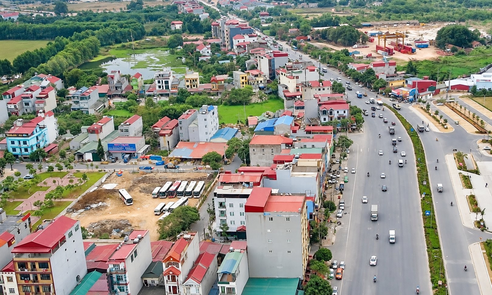 Một g&oacute;c khu vực Nam Sơn v&agrave; V&otilde; Cường, nơi được quy hoạch ph&aacute;t triển khu đ&ocirc; thị mới.