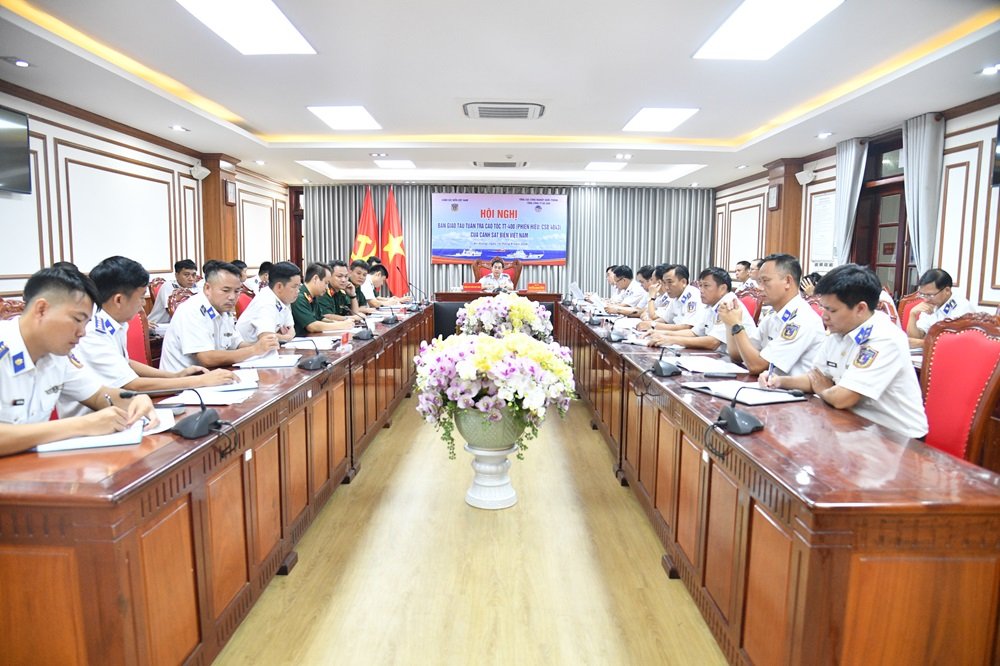 Quang cảnh Hội nghị b&agrave;n giao, tiếp nhận t&agrave;u