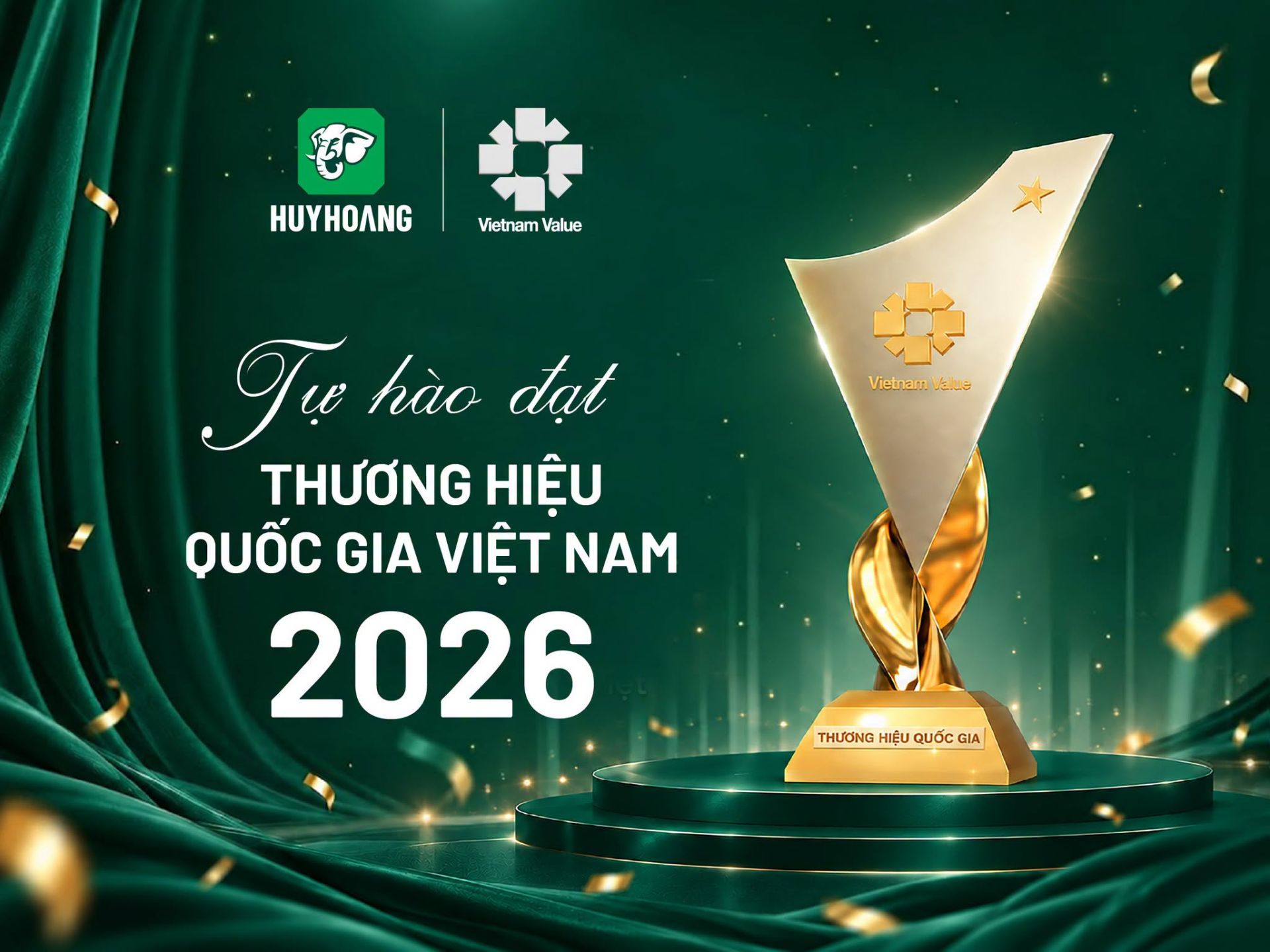 Kh&oacute;a Huy Ho&agrave;ng được c&ocirc;ng nhận Thương hiệu quốc gia Việt Nam 2026. Ảnh: Huy Ho&agrave;ng