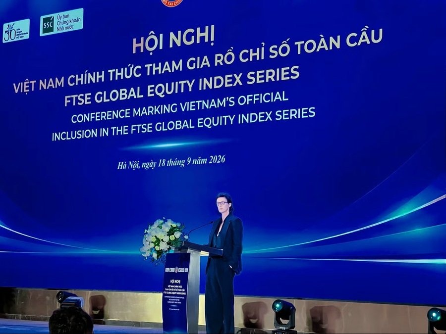 Bà Fiona Bassett - Giám đốc điều hành tổ chức xếp hạng FTSE Russell. (Ảnh: PV) Bà Fiona Bassett - Giám đốc điều hành tổ chức xếp hạng FTSE Russell. (Ảnh: PV)