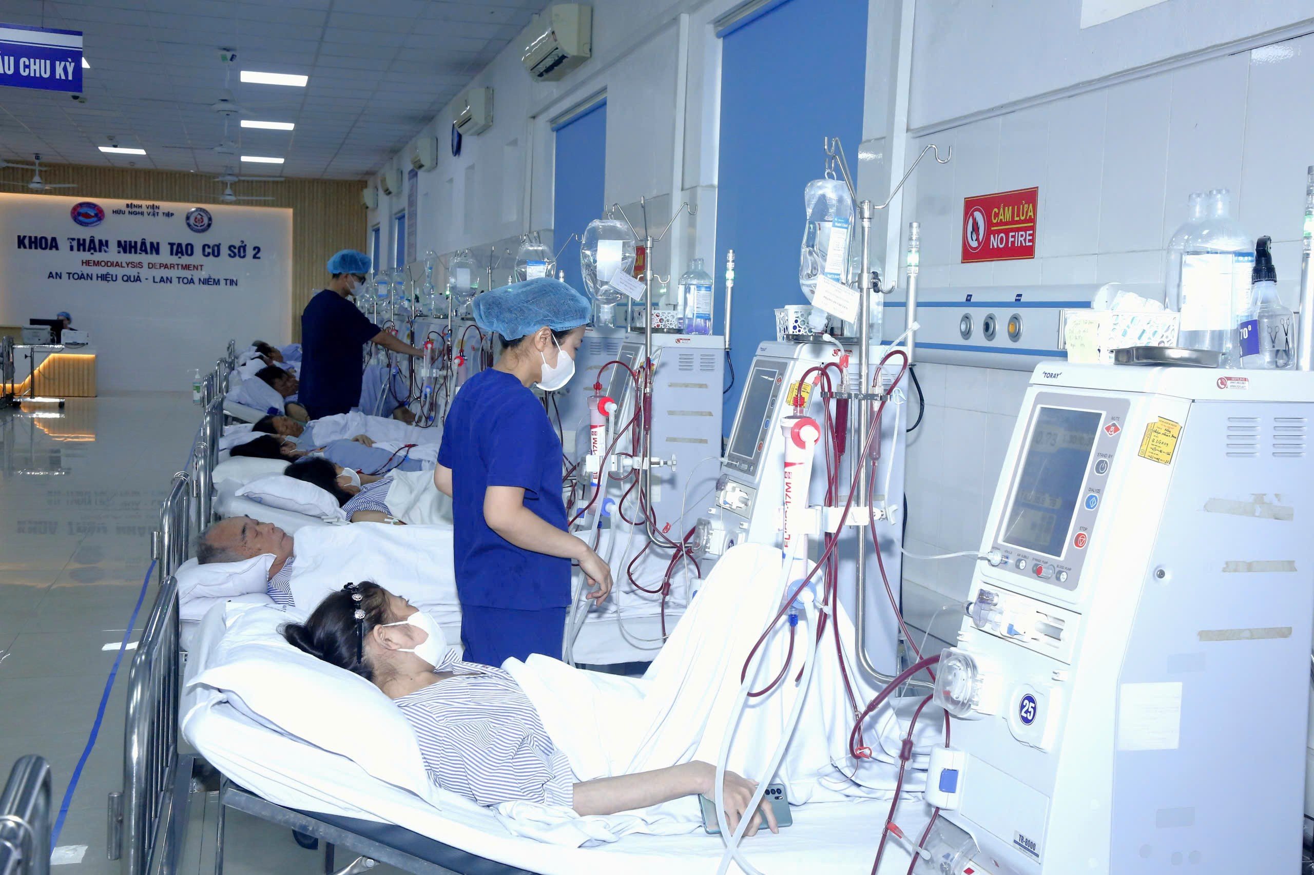 Khoa Thận nhân tạo cơ sở 2 Bệnh viện Hữu nghị Việt Tiệp. Khoa Thận nhân tạo cơ sở 2 Bệnh viện Hữu nghị Việt Tiệp.