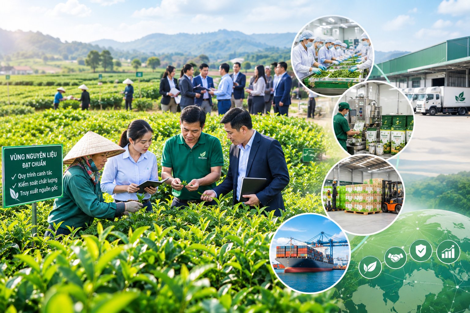 Hợp tác xã ngày càng đóng vai trò tổ chức vùng nguyên liệu, kiểm soát chất lượng và kết nối nông dân với doanh nghiệp, thị trường. Hợp tác xã ngày càng đóng vai trò tổ chức vùng nguyên liệu, kiểm soát chất lượng và kết nối nông dân với doanh nghiệp, thị trường.