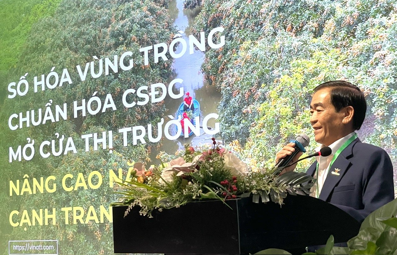 Ông Nguyễn Đình Mười, Phó Tổng Giám đốc Tập đoàn Vina T&T chia sẻ về số hóa vùng trồng, chuẩn hóa cơ sở đóng gói, nâng cao năng lực cạnh tranh Ông Nguyễn Đình Mười, Phó Tổng Giám đốc Tập đoàn Vina T&T chia sẻ về số hóa vùng trồng, chuẩn hóa cơ sở đóng gói, nâng cao năng lực cạnh tranh