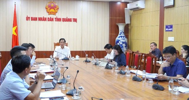 Phó Chủ tịch Thường trực UBND tỉnh Quảng Trị Hoàng Nam chủ trì buổi làm việc về quy hoạch khoáng sản và kế hoạch đấu giá quyền khai thác khoáng sản ngày 15/7/2026. Ảnh: Cổng TTĐT tỉnh Quảng Trị Phó Chủ tịch Thường trực UBND tỉnh Quảng Trị Hoàng Nam chủ trì buổi làm việc về quy hoạch khoáng sản và kế hoạch đấu giá quyền khai thác khoáng sản ngày 15/7/2026. Ảnh: Cổng TTĐT tỉnh Quảng Trị