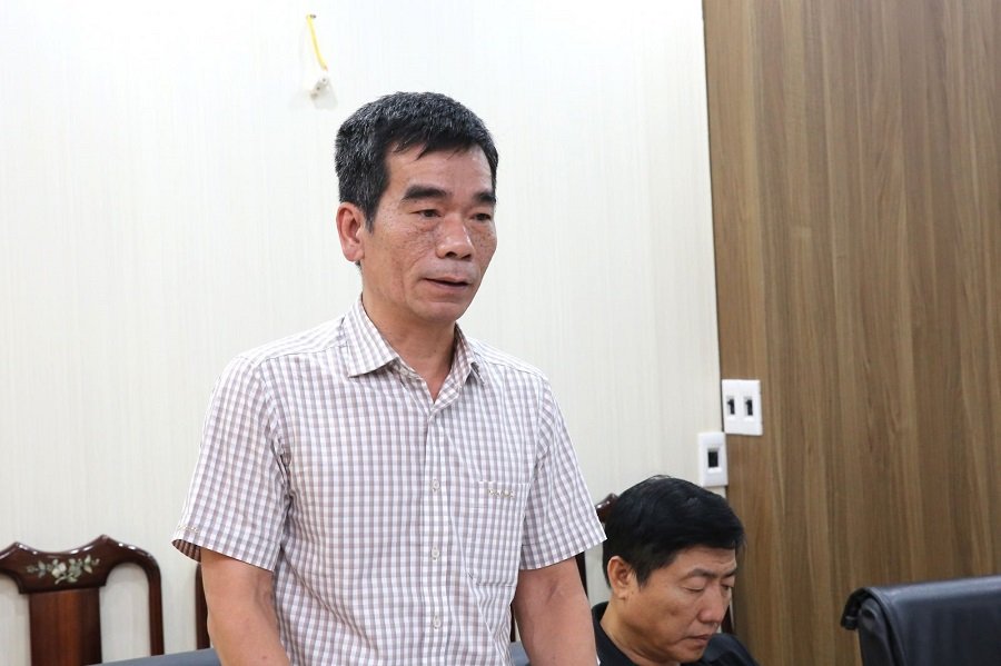 Đại diện Bệnh viện Phổi Trung ương ph&aacute;t biểu tại buổi l&agrave;m việc
