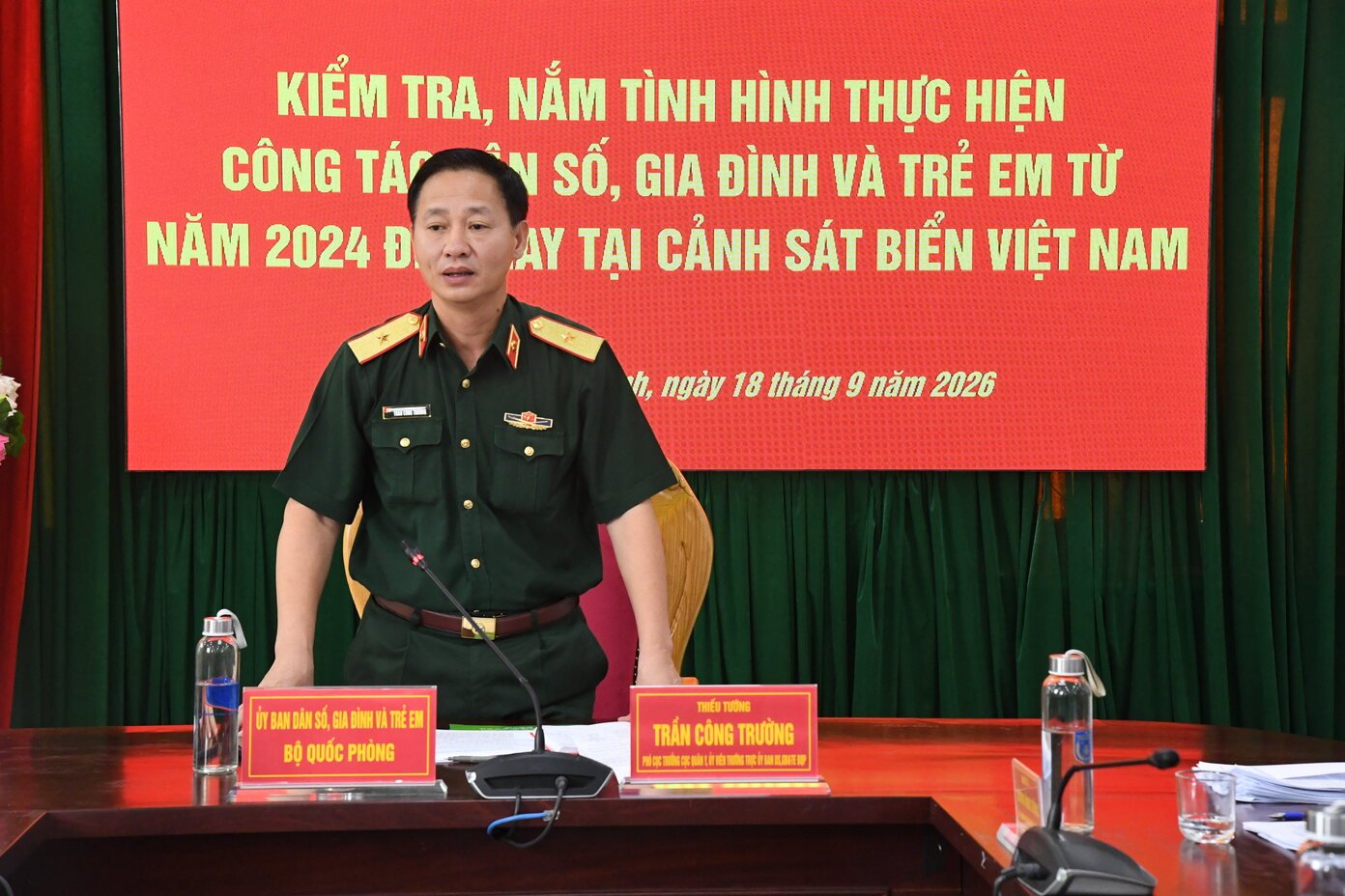 Thiếu tướng Trần Công Trường, Phó cục trưởng cục quân y (Tổng cục Hậu cần - Kỹ thuật) kết luận hội nghị Thiếu tướng Trần Công Trường, Phó cục trưởng cục quân y (Tổng cục Hậu cần - Kỹ thuật) kết luận hội nghị