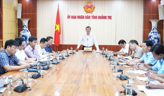 Phó Chủ tịch UBND tỉnh Quảng Trị Phan Phong Phú chủ trì hội nghị bàn giải pháp quản lý vật liệu xây dựng, ứng phó biến động giá. Ảnh: Cổng TTĐT tỉnh Quảng Trị Phó Chủ tịch UBND tỉnh Quảng Trị Phan Phong Phú chủ trì hội nghị bàn giải pháp quản lý vật liệu xây dựng, ứng phó biến động giá. Ảnh: Cổng TTĐT tỉnh Quảng Trị