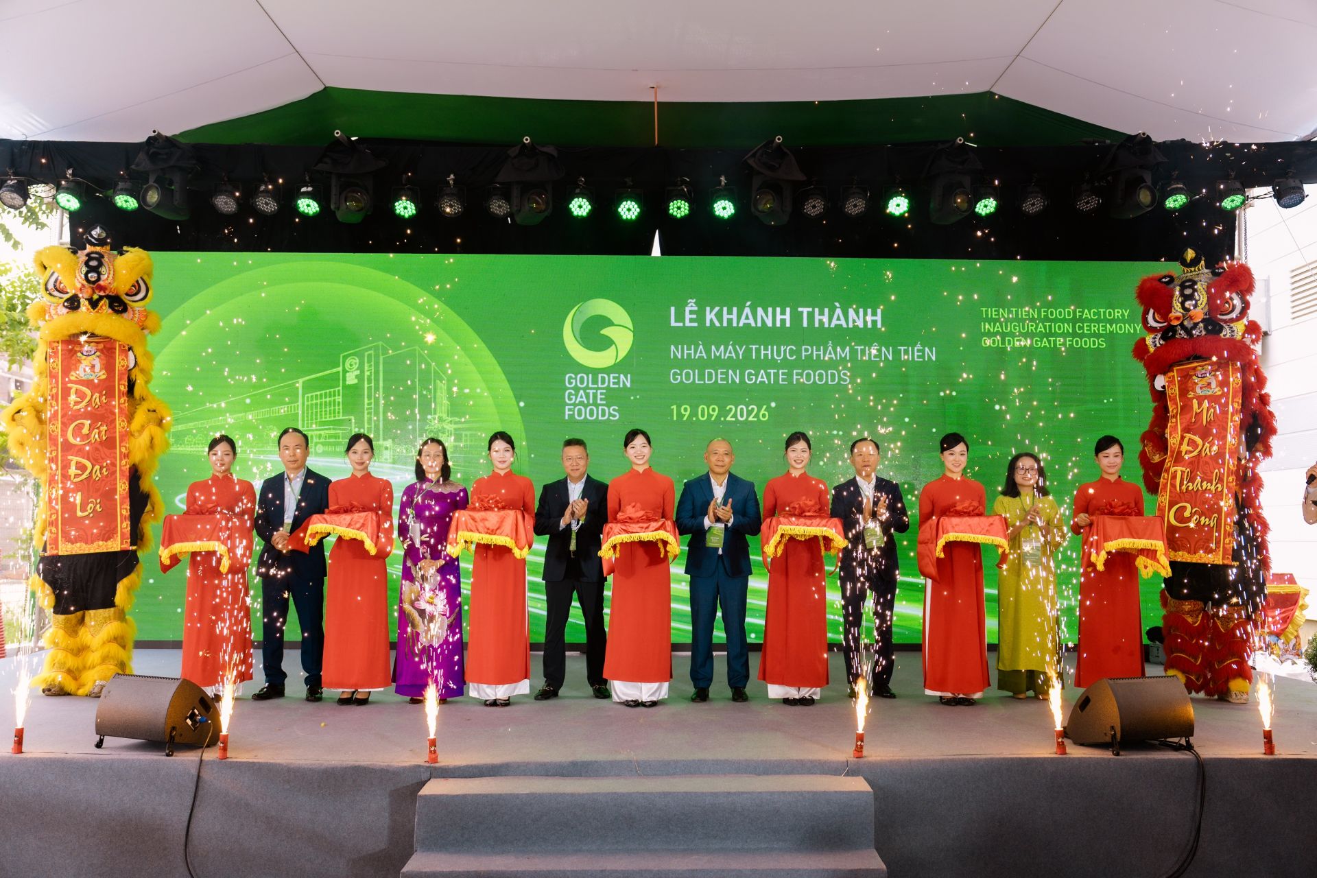 Nh&agrave; m&aacute;y Thực phẩm Golden Gate Foods Ti&ecirc;n Tiến giai đoạn 1 được x&acirc;y dựng