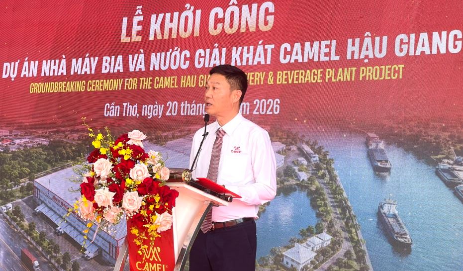 &Ocirc;ng Nguyễn Thanh Long, Tổng Gi&aacute;m đốc Thương mại nội địa Tập đo&agrave;n Camel ph&aacute;t biểu Lễ khởi c&ocirc;ng