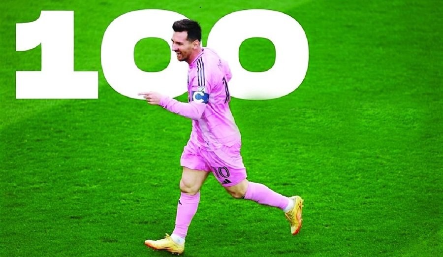 Messi đạt 100 bàn sau 115 lần khoác áo Inter Miami, đồng thời nâng số danh hiệu cùng câu lạc bộ lên bốn. Messi đạt 100 bàn sau 115 lần khoác áo Inter Miami, đồng thời nâng số danh hiệu cùng câu lạc bộ lên bốn.