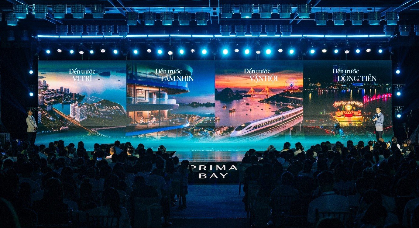 Thông điệp “Đến trước bình minh” được BIM Land gửi gắm xuyên suốt sự kiện, trở thành sợi dây kết nối những vị khách đồng điệu, cùng hướng tới những giá trị đang từng bước hiện hữu tại Prima Bay. Thông điệp “Đến trước bình minh” được BIM Land gửi gắm xuyên suốt sự kiện, trở thành sợi dây kết nối những vị khách đồng điệu, cùng hướng tới những giá trị đang từng bước hiện hữu tại Prima Bay.