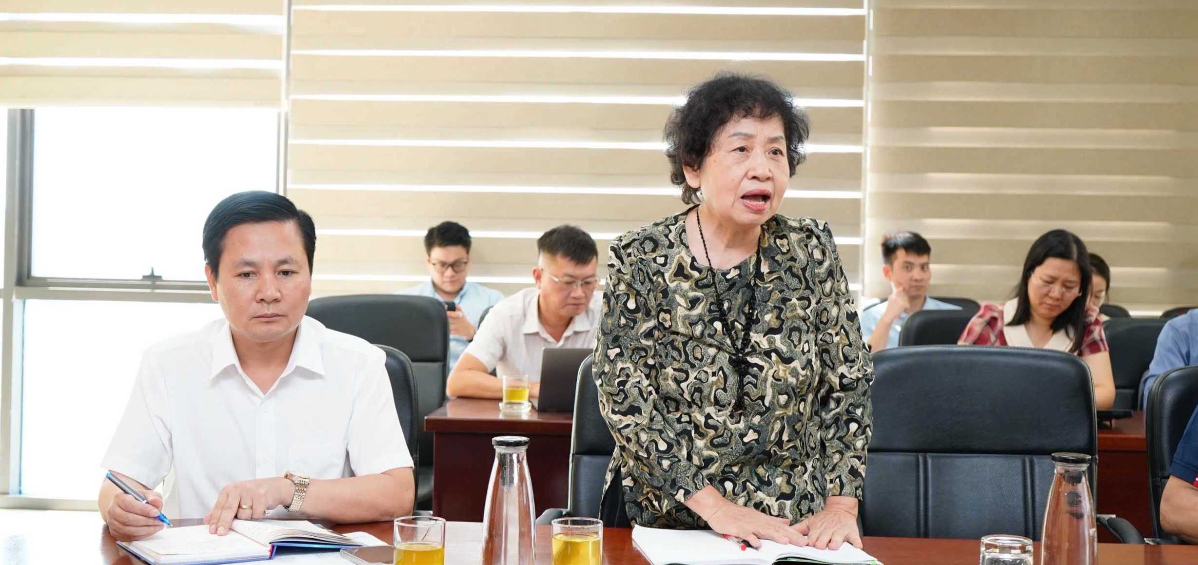 Đại diện nh&agrave; khoa học, chuy&ecirc;n gia tư vấn ph&aacute;t biểu tại cuộc họp