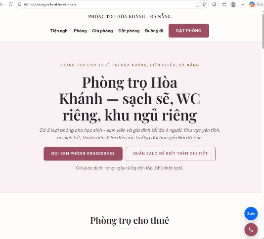 Website của hộ kinh doanh được kết nối với thông tin cửa hàng thực tế Website của hộ kinh doanh được kết nối với thông tin cửa hàng thực tế