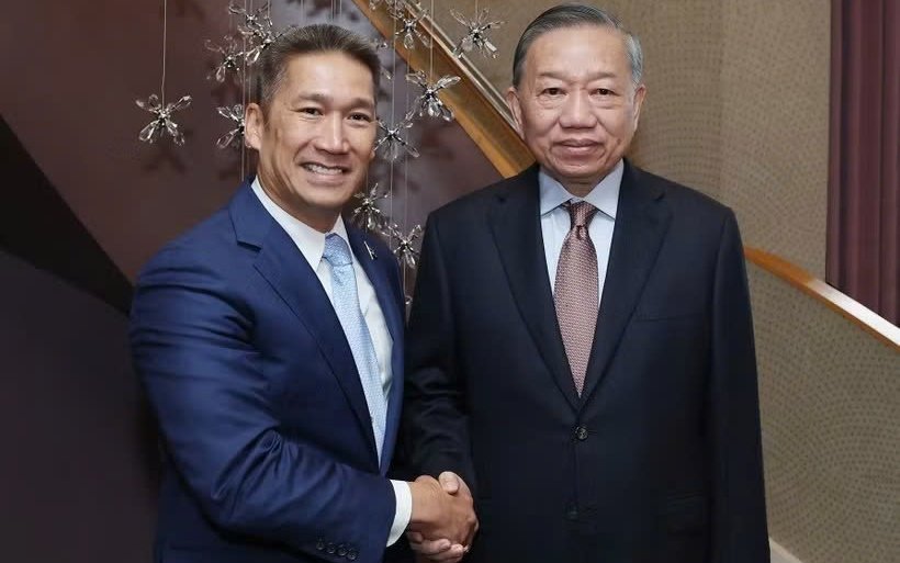 Tổng Bí thư, Chủ tịch nước Tô Lâm tiếp Quyền Bộ trưởng Hải quân Hoa Kỳ - Ảnh: TTXVN Tổng Bí thư, Chủ tịch nước Tô Lâm tiếp Quyền Bộ trưởng Hải quân Hoa Kỳ - Ảnh: TTXVN