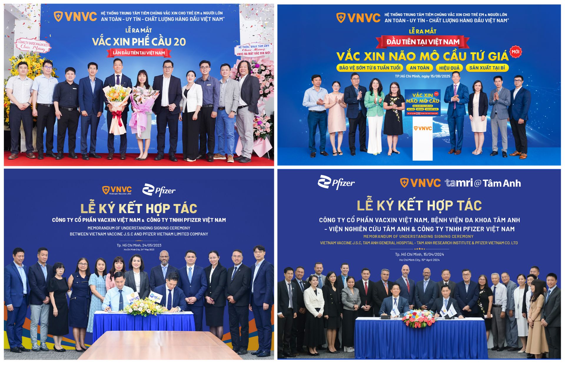 VNVC và Pfizer đã hợp tác triển khai nhiều vắc xin thế hệ mới tại Việt Nam, thúc đẩy các nghiên cứu khoa học, mở rộng cơ hội phòng bệnh cho trẻ em và người lớn. Ảnh: VNVC VNVC và Pfizer đã hợp tác triển khai nhiều vắc xin thế hệ mới tại Việt Nam, thúc đẩy các nghiên cứu khoa học, mở rộng cơ hội phòng bệnh cho trẻ em và người lớn. Ảnh: VNVC