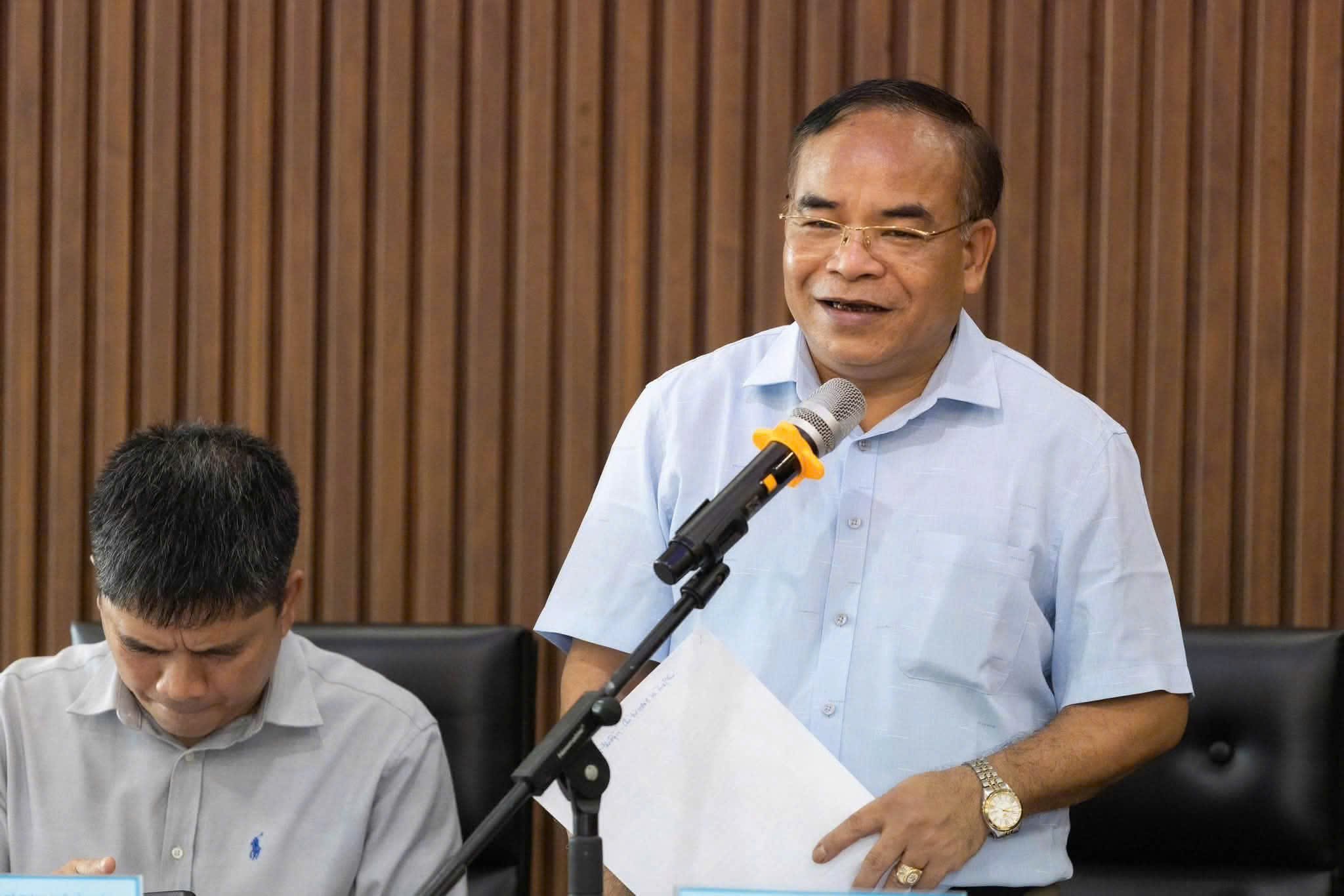 Chủ tịch Li&ecirc;n minh Hợp t&aacute;c x&atilde; th&agrave;nh phố Ng&ocirc; Ngọc Kh&aacute;nh ph&aacute;t biểu tại Hội nghị.