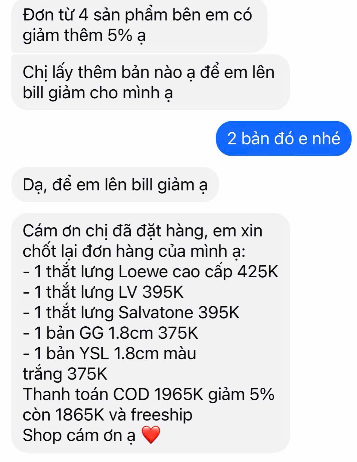 Người b&aacute;n b&aacute;o gi&aacute; c&aacute;c mẫu thắt lưng mang t&ecirc;n thương hiệu nổi tiếng từ 375.000 - 425.000 đồng/sản phẩm. (Ảnh: Chụp m&agrave;n h&igrave;nh)