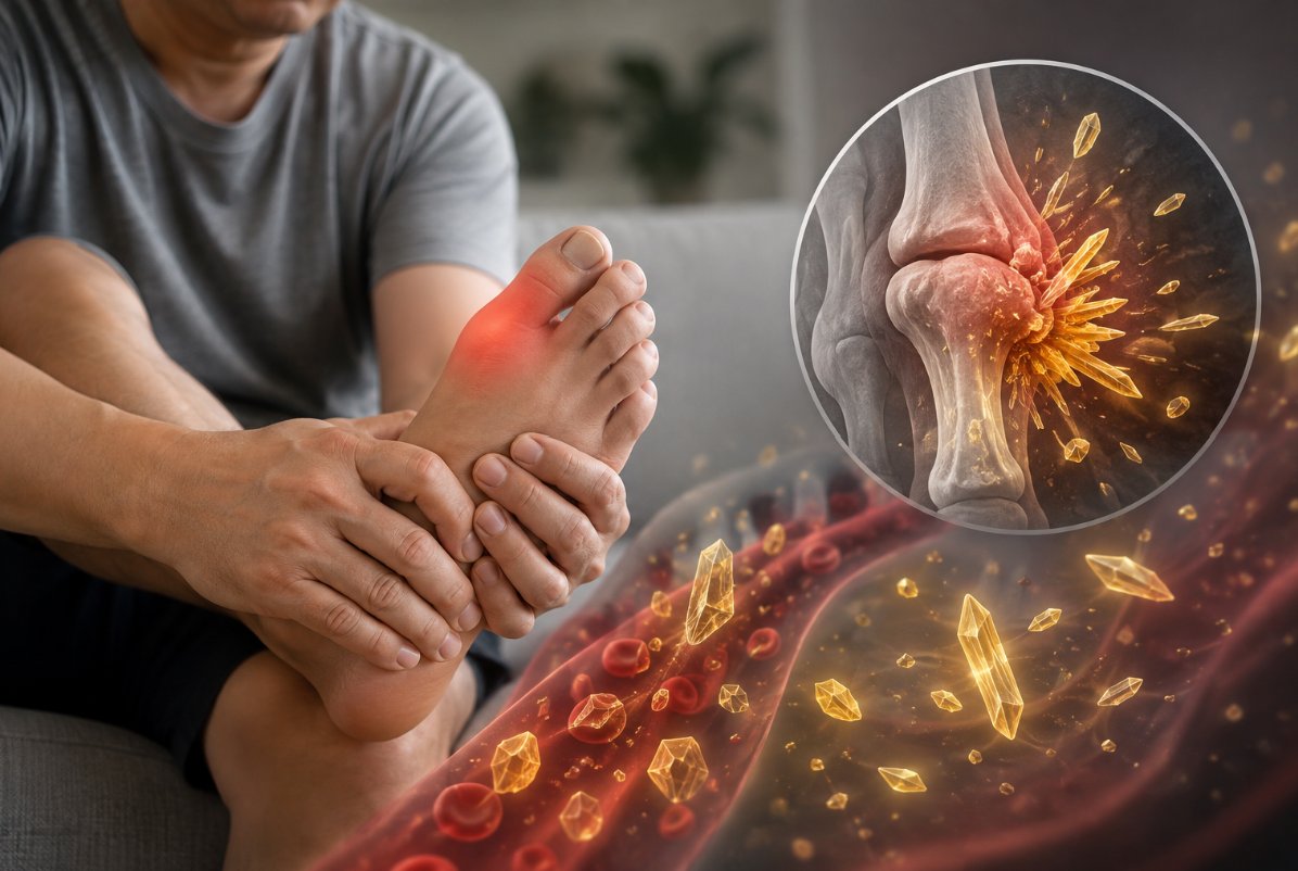 Hết đau kh&ocirc;ng đồng nghĩa acid uric đ&atilde; ổn định v&agrave; nguy cơ g&uacute;t t&aacute;i ph&aacute;t đ&atilde; biến mất.