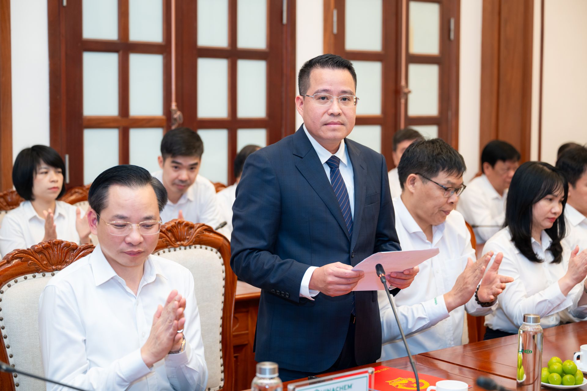 &Ocirc;ng Nguyễn Văn Đ&ocirc;ng, Th&agrave;nh vi&ecirc;n HĐTV Tập đo&agrave;n ph&aacute;t biểu nhận nhiệm vụ