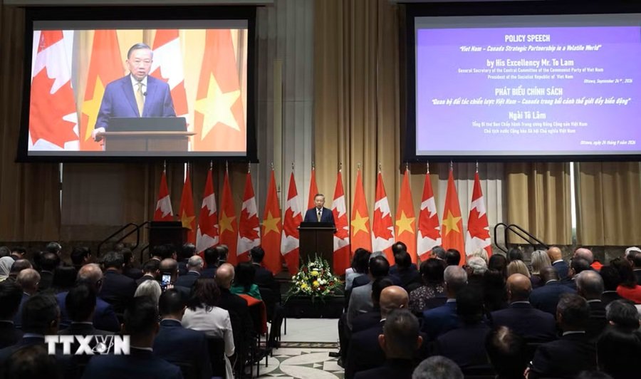 Tổng Bí thư, Chủ tịch nước Tô Lâm: Việt Nam sẵn sàng cùng Canada xây dựng quan hệ Đối tác Chiến lược có chiều sâu - Ảnh: TTXVN Tổng Bí thư, Chủ tịch nước Tô Lâm: Việt Nam sẵn sàng cùng Canada xây dựng quan hệ Đối tác Chiến lược có chiều sâu - Ảnh: TTXVN