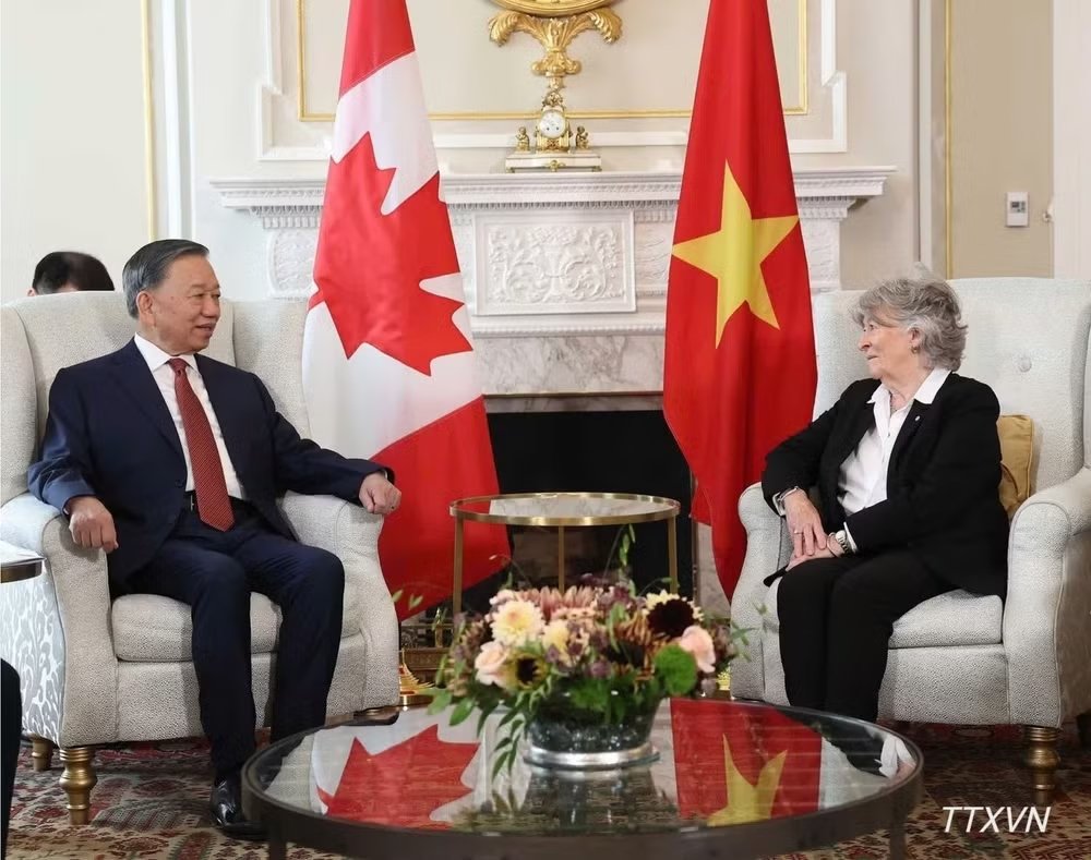 Tổng Bí thư, Chủ tịch nước Tô Lâm hội kiến với Toàn quyền Canada Louise Arbour. (Ảnh: TTXVN) Tổng Bí thư, Chủ tịch nước Tô Lâm hội kiến với Toàn quyền Canada Louise Arbour. (Ảnh: TTXVN)