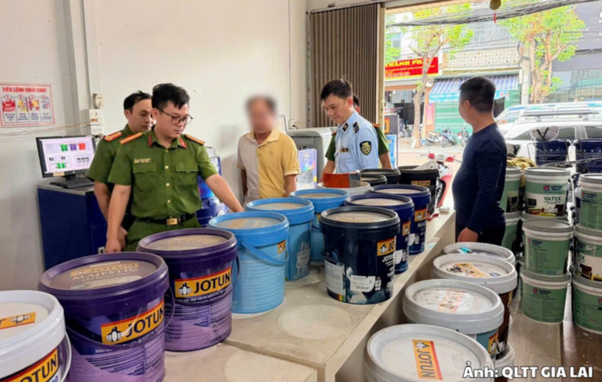 Lực lượng Quản l&yacute; thị trường tỉnh Gia Lai tăng cường kiểm tra, kiểm so&aacute;t h&agrave;ng h&oacute;a lưu th&ocirc;ng tr&ecirc;n địa b&agrave;n. (Ảnh: QLTT Gia Lai)