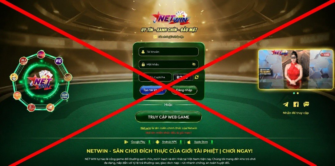 Hình ảnh giao diện trang web Net.win. Hình ảnh giao diện trang web Net.win.