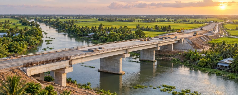Hạ tầng giao th&ocirc;ng l&agrave; một trong những lĩnh vực Đồng Th&aacute;p tập trung đẩy nhanh tiến độ đầu tư c&ocirc;ng trong những th&aacute;ng cuối năm.