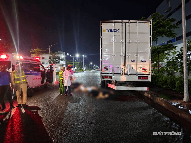 Hiện trường vụ tai nạn - Ảnh: Báo Hải Phòng Hiện trường vụ tai nạn - Ảnh: Báo Hải Phòng