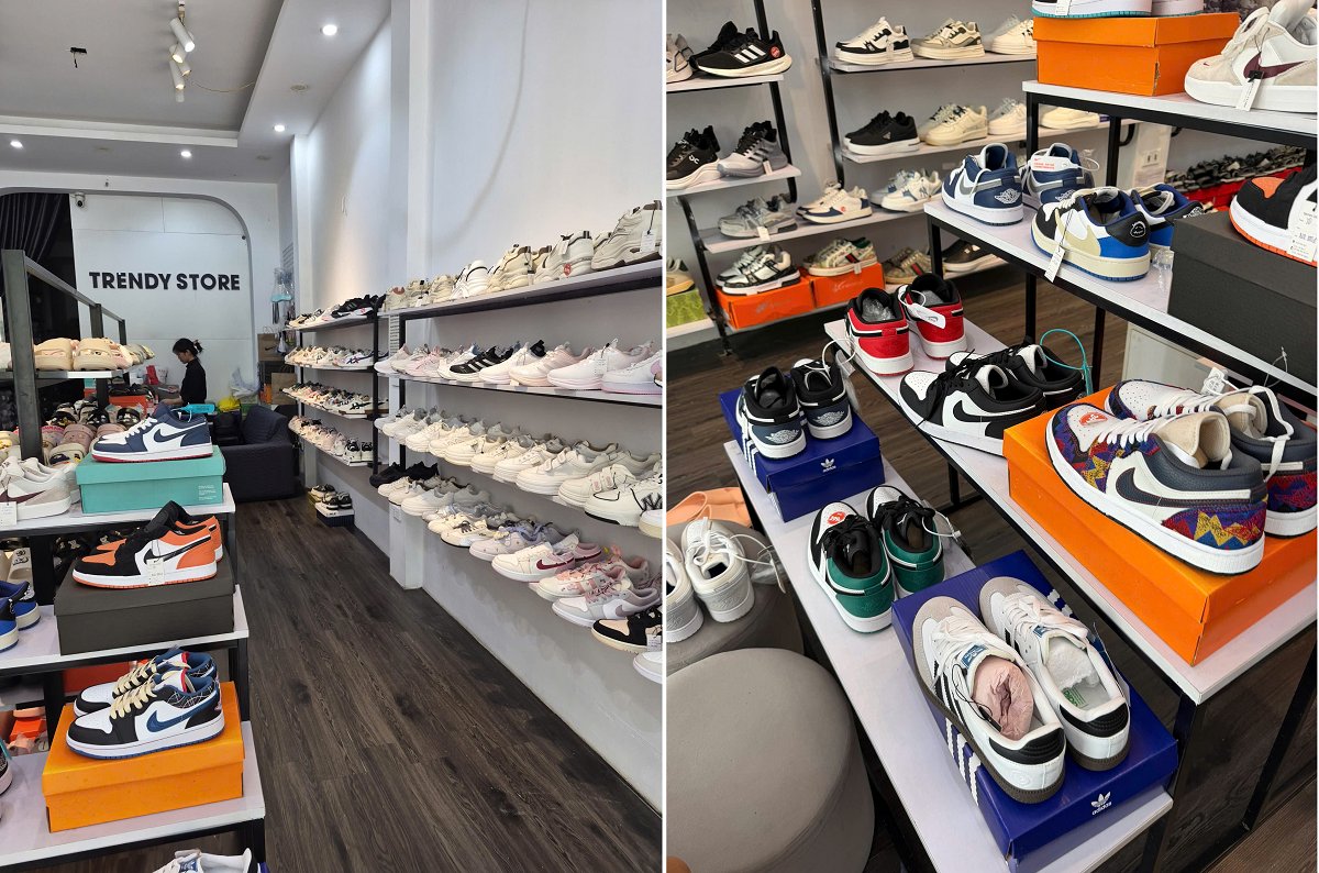 Bên trong cửa hàng Shop Trendy Bên trong cửa hàng Shop Trendy