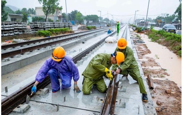 Tuyến LRT d&agrave;i h&agrave;ng km đang h&igrave;nh th&agrave;nh