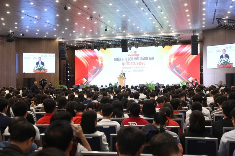 Lễ hưởng ứng Ng&agrave;y hội Đổi mới s&aacute;ng tạo quốc gia 2025 - Ảnh: chinhphu.vn/TG