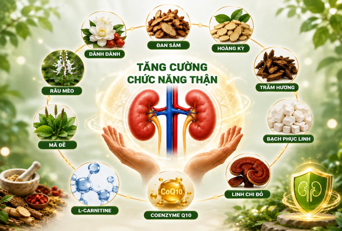 C&aacute;c thảo dược gi&uacute;p tăng cường chức năng thận