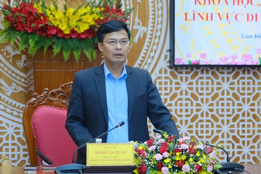 Tỉnh ủy viên, Phó Chủ tịch UBND tỉnh Đinh Văn Tuấn phát biểu kết luận. Tỉnh ủy viên, Phó Chủ tịch UBND tỉnh Đinh Văn Tuấn phát biểu kết luận.