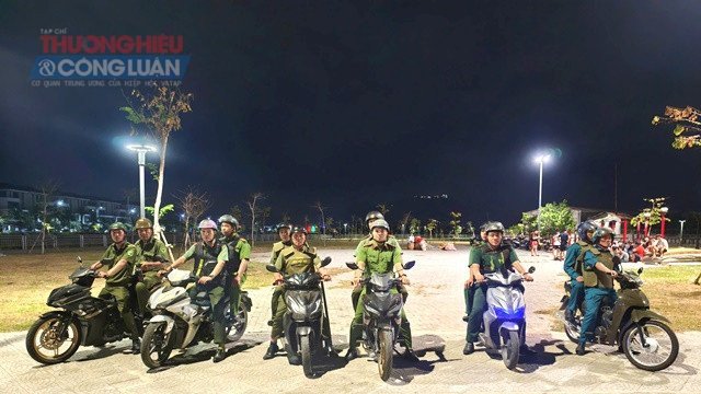 C&ocirc;ng an phường Hải V&acirc;n ra qu&acirc;n đợt cao điểm.